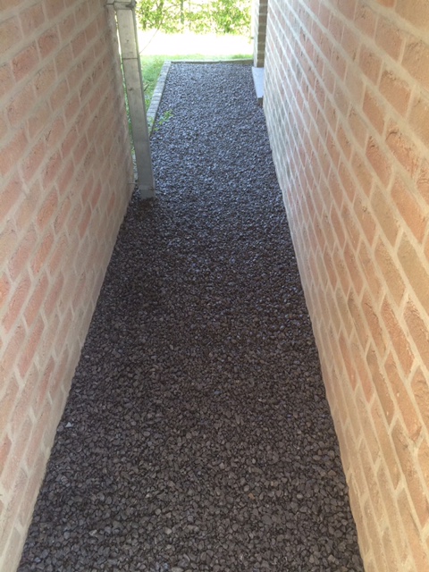 Pavage d'une allée de garage à Beaufays